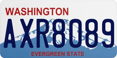 WA license plate AXR8089
