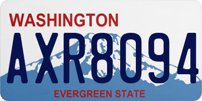 WA license plate AXR8094