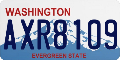 WA license plate AXR8109