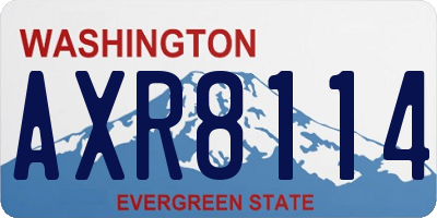 WA license plate AXR8114
