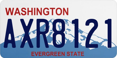 WA license plate AXR8121