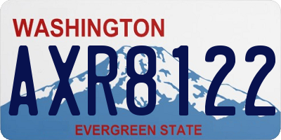 WA license plate AXR8122