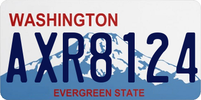 WA license plate AXR8124