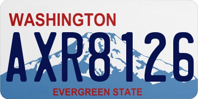 WA license plate AXR8126