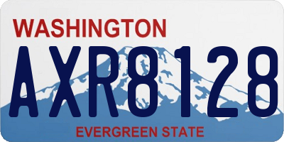 WA license plate AXR8128