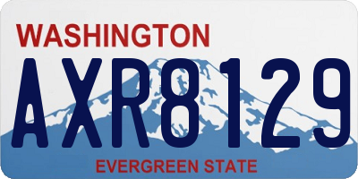 WA license plate AXR8129