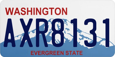 WA license plate AXR8131
