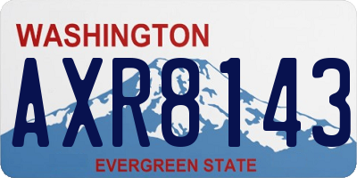WA license plate AXR8143