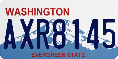 WA license plate AXR8145