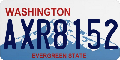 WA license plate AXR8152