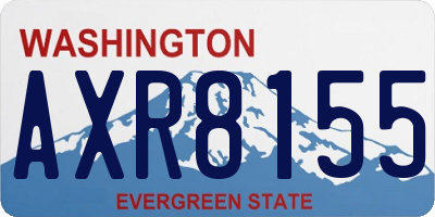 WA license plate AXR8155
