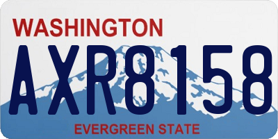WA license plate AXR8158
