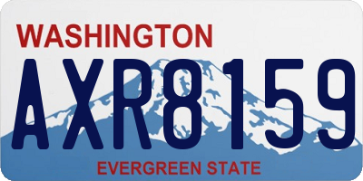 WA license plate AXR8159