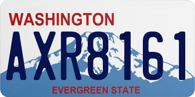 WA license plate AXR8161