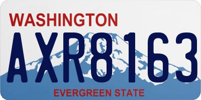 WA license plate AXR8163