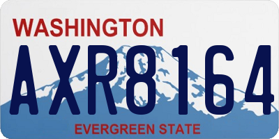 WA license plate AXR8164