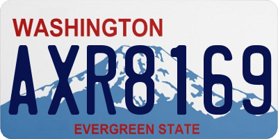 WA license plate AXR8169