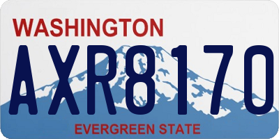 WA license plate AXR8170