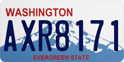 WA license plate AXR8171