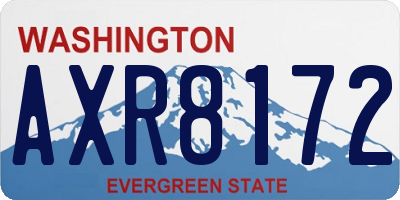 WA license plate AXR8172