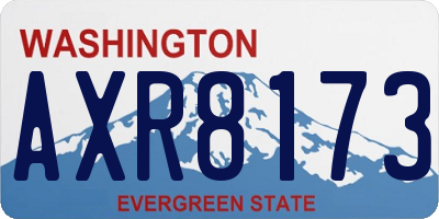 WA license plate AXR8173