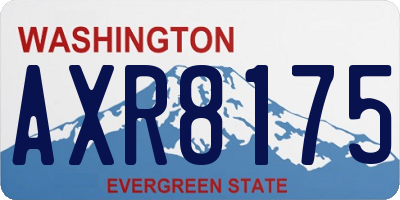 WA license plate AXR8175