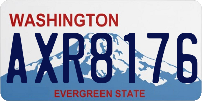 WA license plate AXR8176