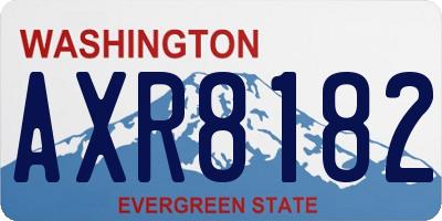 WA license plate AXR8182