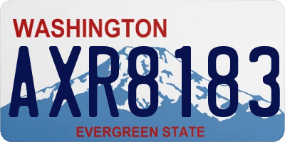 WA license plate AXR8183