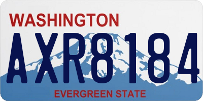 WA license plate AXR8184