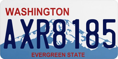 WA license plate AXR8185