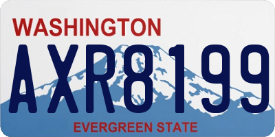 WA license plate AXR8199