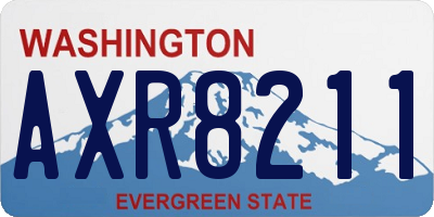 WA license plate AXR8211