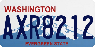WA license plate AXR8212