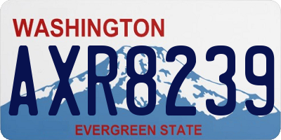 WA license plate AXR8239
