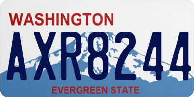WA license plate AXR8244