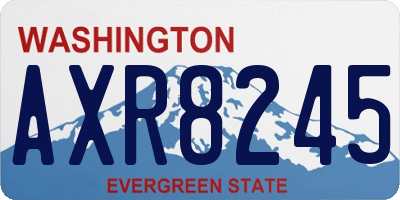 WA license plate AXR8245