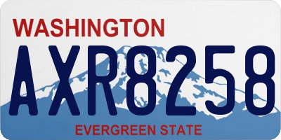 WA license plate AXR8258