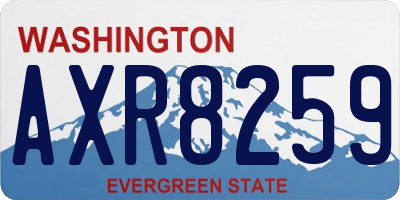 WA license plate AXR8259