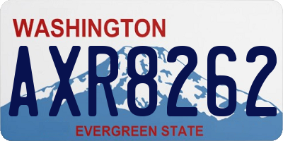 WA license plate AXR8262