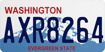 WA license plate AXR8264