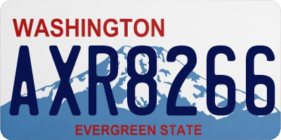WA license plate AXR8266