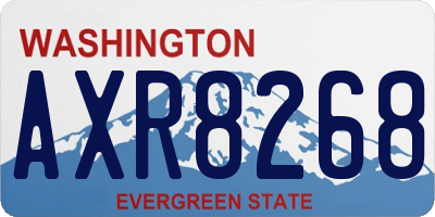WA license plate AXR8268