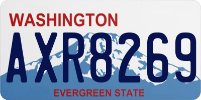 WA license plate AXR8269