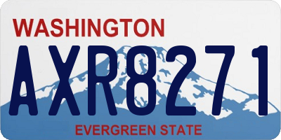 WA license plate AXR8271