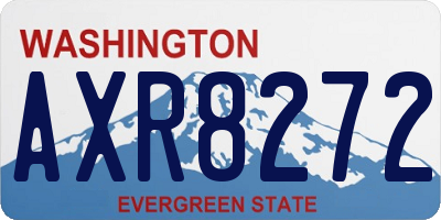 WA license plate AXR8272