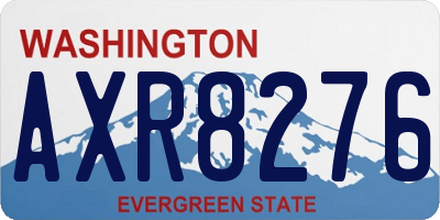 WA license plate AXR8276