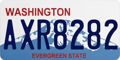 WA license plate AXR8282