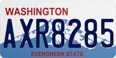 WA license plate AXR8285