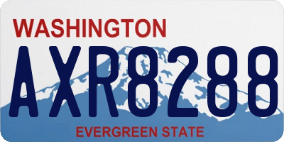 WA license plate AXR8288